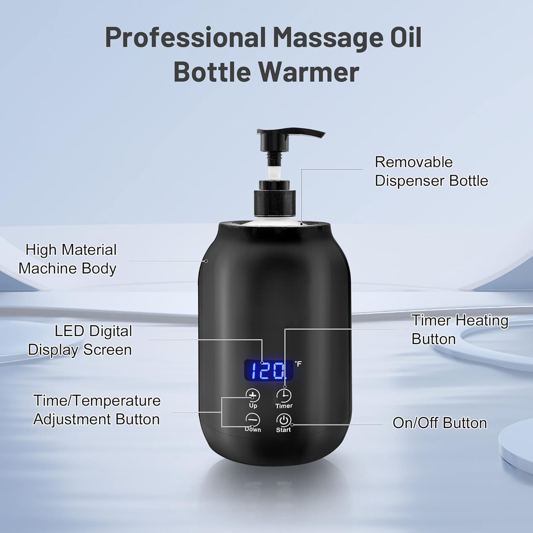 Compact electric oil heater for warm, relaxing massages anywhere. Perfect for self-care & spa essentials.