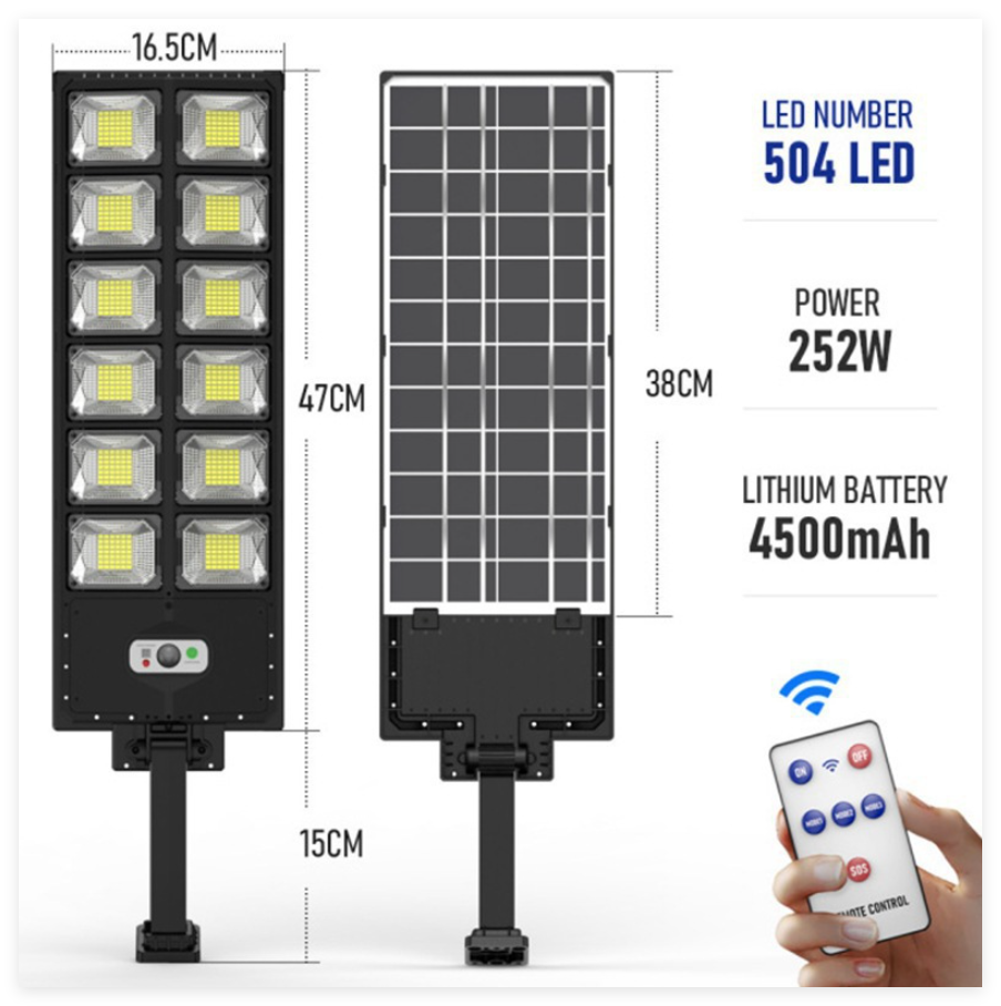 Powerful 3000W SunGuard solar street lamp for bright outdoor paths & garden lighting. Weatherproof & energy efficient.