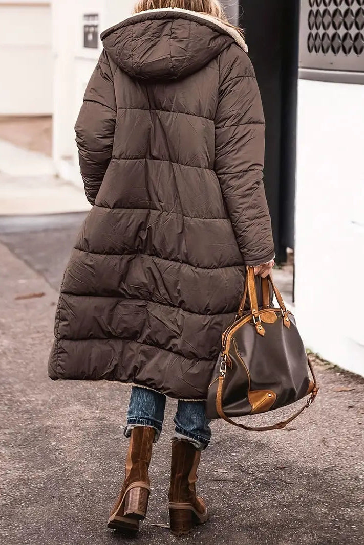 Women's reversible outerwear for cold weather, offering chic style and ultimate warmth.