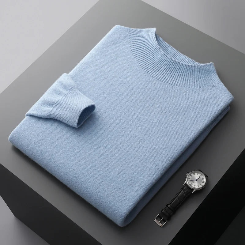 Men's ultra-soft knit sweater in a modern casual style, perfect for everyday comfort and versatile wear.