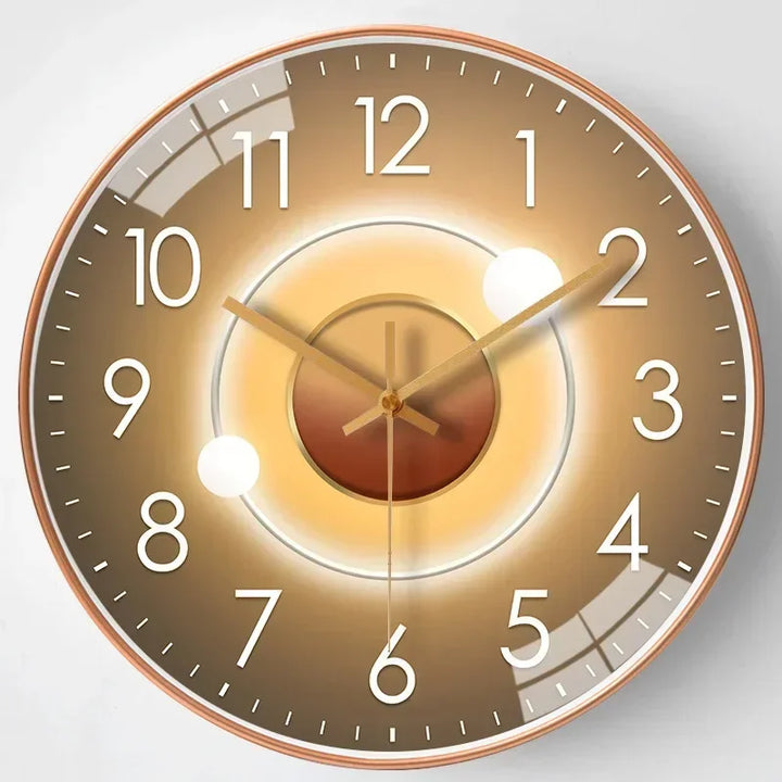 Elegant rustic silent clock, an essential home decor item for a peaceful and stylish ambiance.