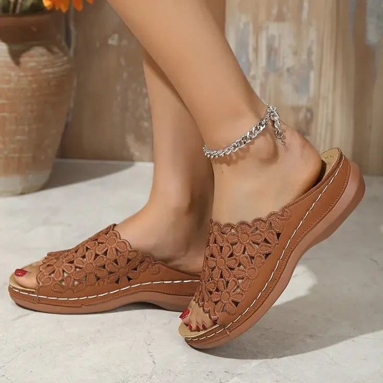 Ella™ | Elegant Floral Comfort Sandals