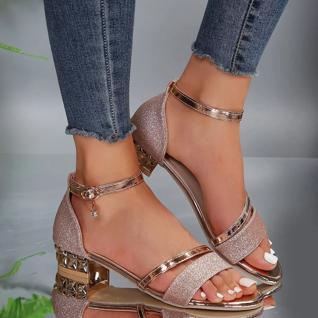 Comfortable women's sandals designed for foot pain relief, with orthopedic arch support.