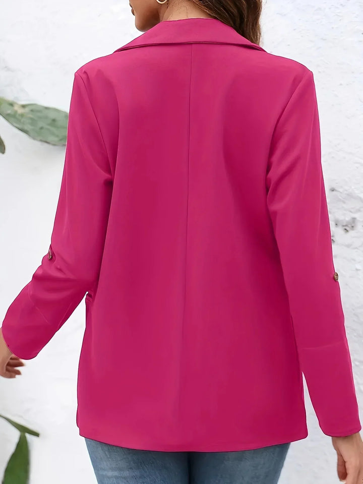 Stylish women's modern blazer. Essential professional wear outerwear, perfect for elegant office fashion.