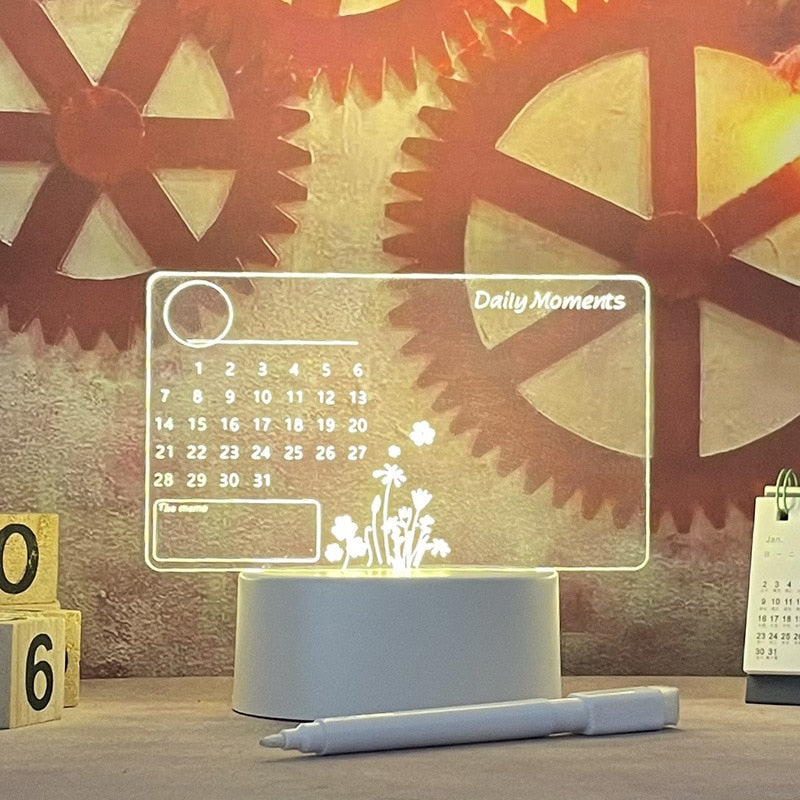 Versatile LED message & note board with erasable pen for home, office, daily tasks, and communication.