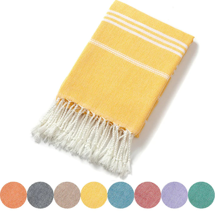 Striped Tassel Bath Towel