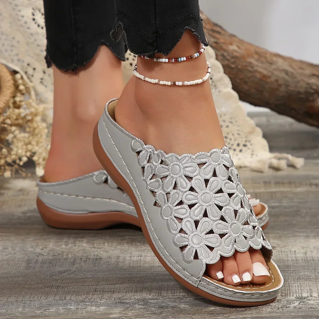 Ella™ | Elegant Floral Comfort Sandals
