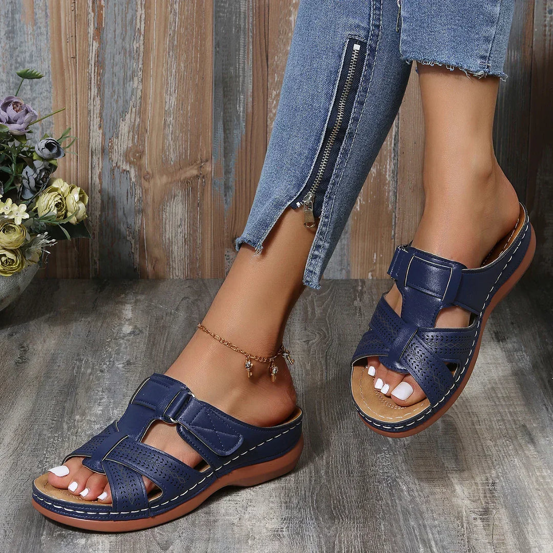 Orthopedic wedge sandals for women, combining elegant summer style with ultimate comfort.