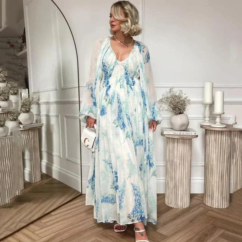 Women's Blue Maxi Dress