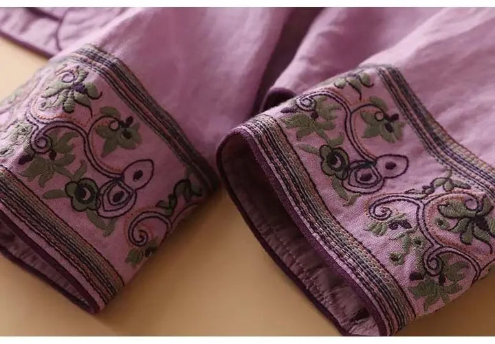Lotus™ Relaxed Embroidered Blouse
