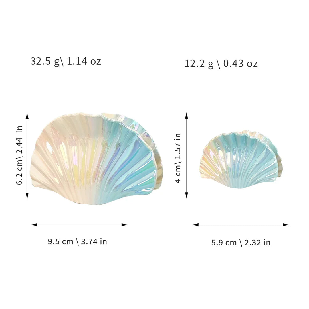 Gradient Shell Hair Claw Clip - Women's Beach Accessory