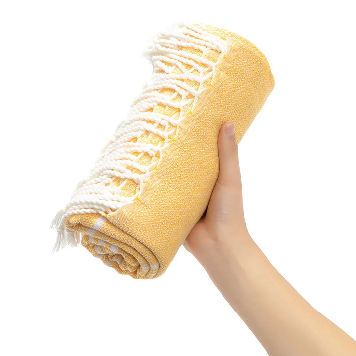 Striped Tassel Bath Towel
