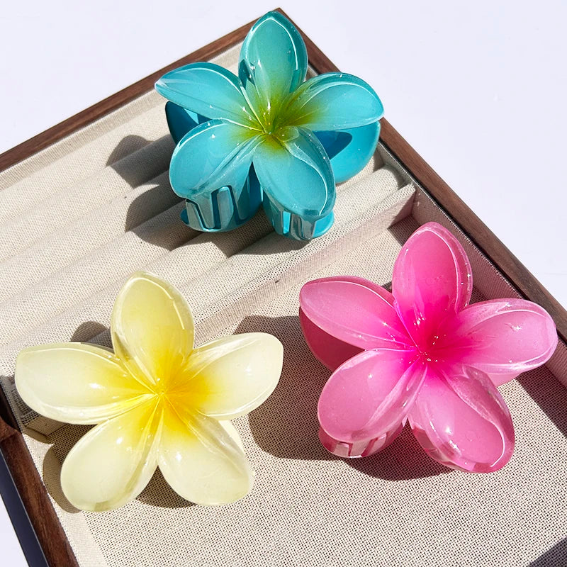 Hawaiian Floral Hair Claw Clip