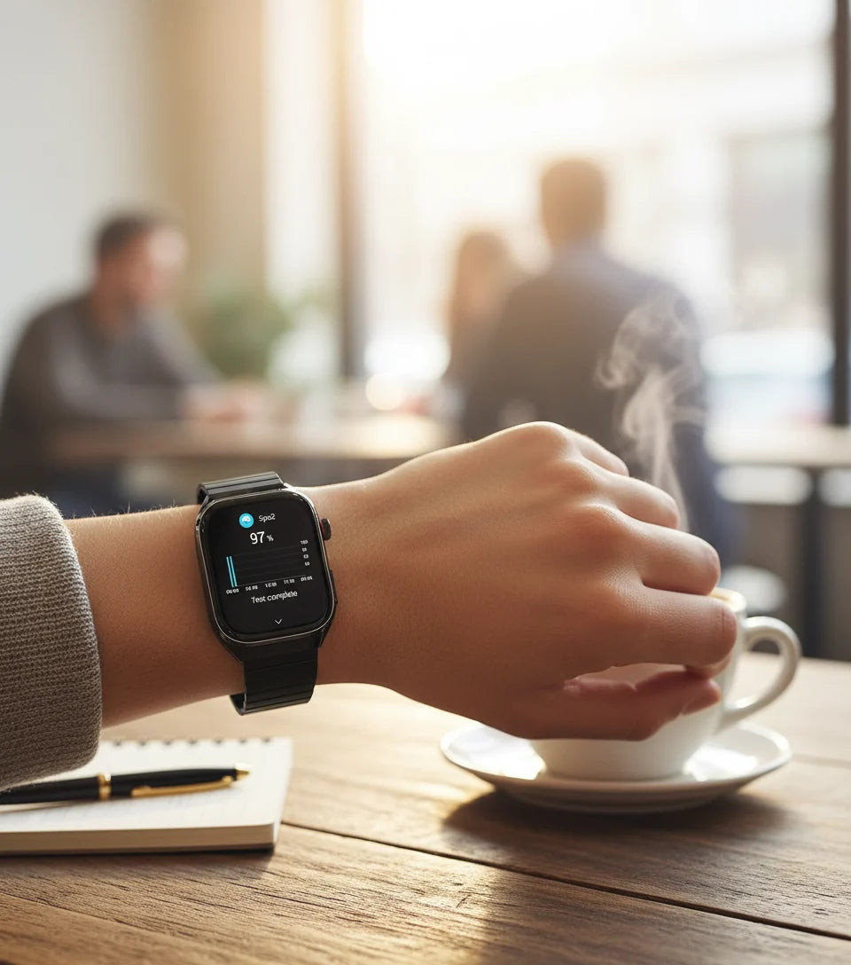 Unisex Smart Health & Activity Watch with vibrant AMOLED Display. Track wellness, steps, and heart rate.
