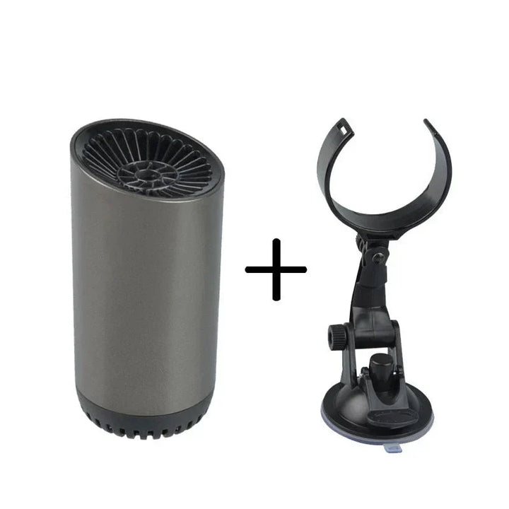 Quickly remove ice & fog with this portable 12V car defroster & heater, vital for winter driving safety.