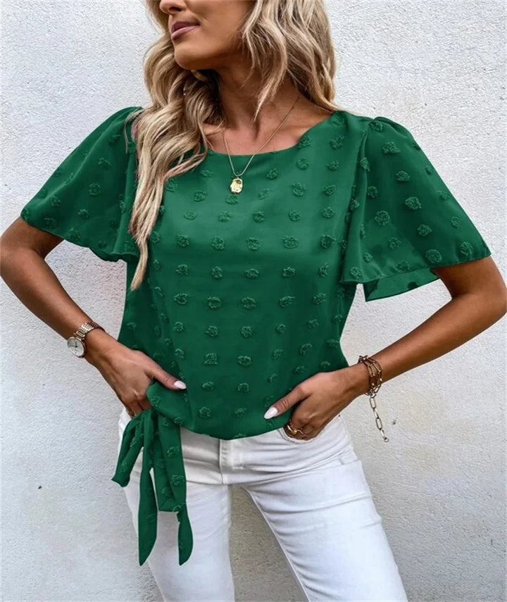 Women's 3D Floral Detail Blouse