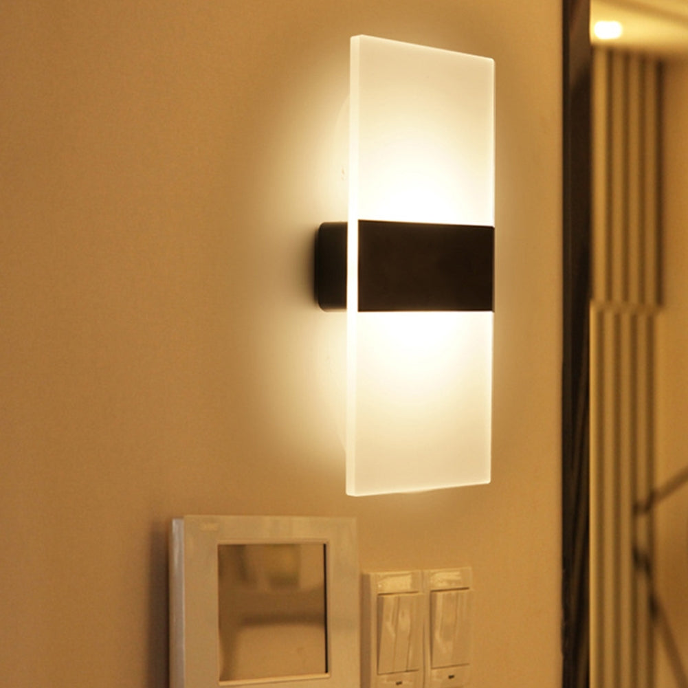 Sleek magnetic mount LED wall sconce with touch sensor, perfect for contemporary home lighting.