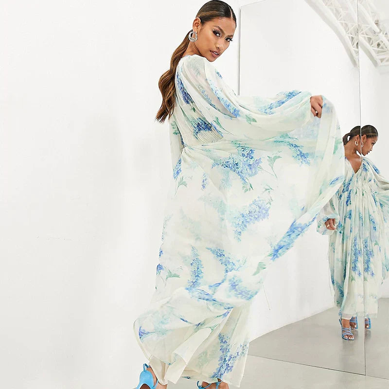 Women's Blue Maxi Dress