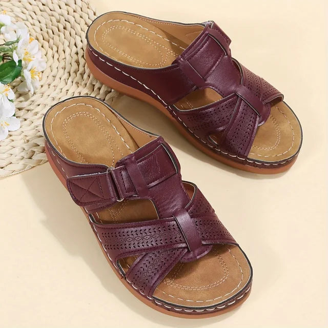 Comfortable non-slip orthopedic sandals for women, versatile everyday summer footwear.