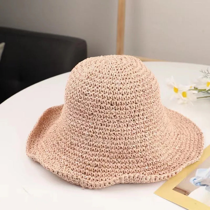 Women's Straw Beach Hat with Floppy Brim