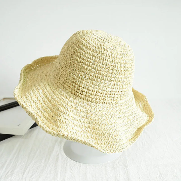 Women's Straw Beach Hat with Floppy Brim