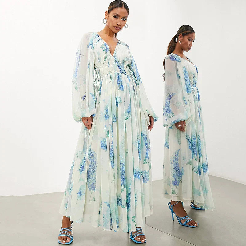 Women's Blue Maxi Dress