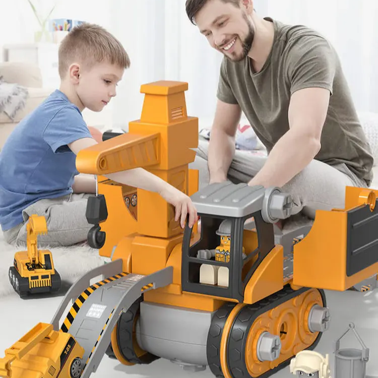 Kids' BuildMaster construction toy set fostering creative play & developmental skills. Interactive STEM learning blocks.