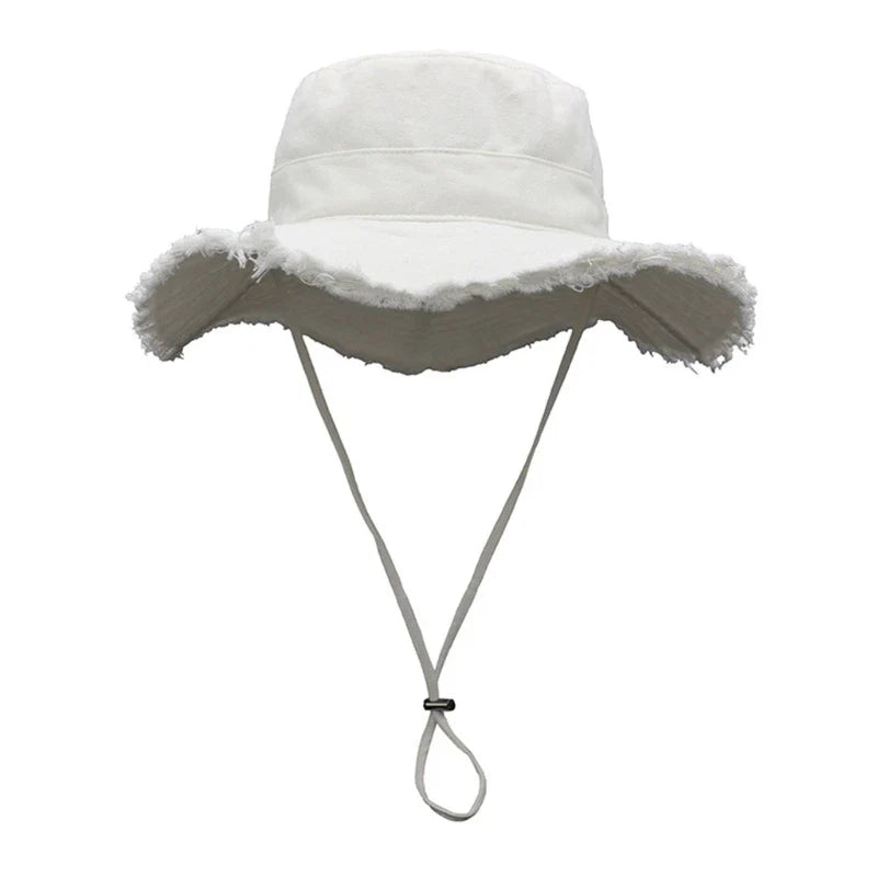 Women's Wide Brim Bucket Hat