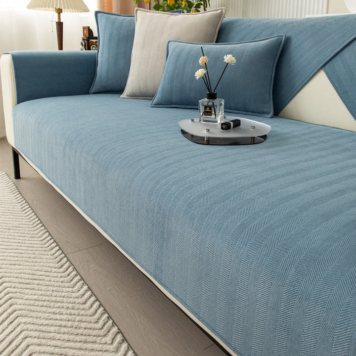 Unisex non-slip sofa cover, a stylish home decor addition with superior couch protection.