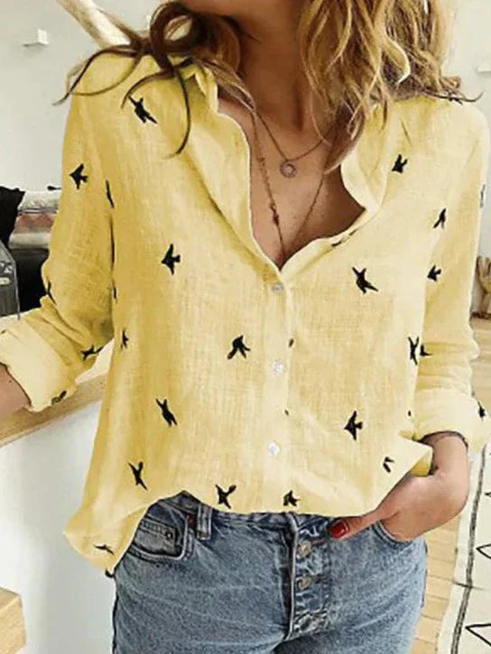 Women's Relaxed Linen Blend Shirt