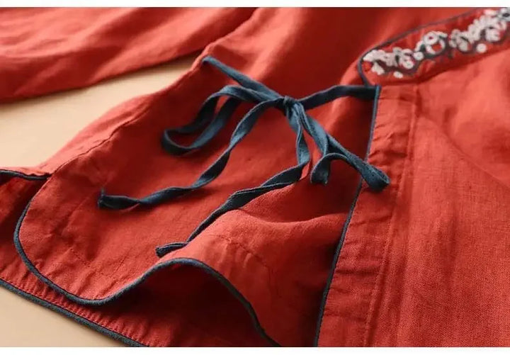 Lotus™ Relaxed Embroidered Blouse