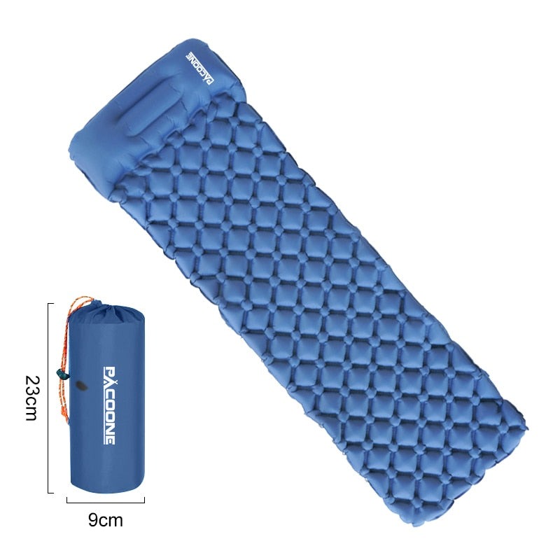 Unisex ultralight waterproof air mattress for comfortable outdoor camping & travel.
