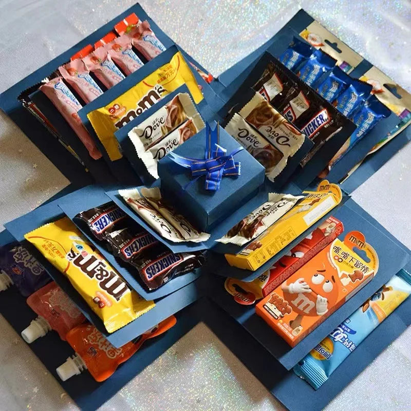 Explosion Photo Gift Box, a creative surprise for Valentine's, weddings, or any special occasion.