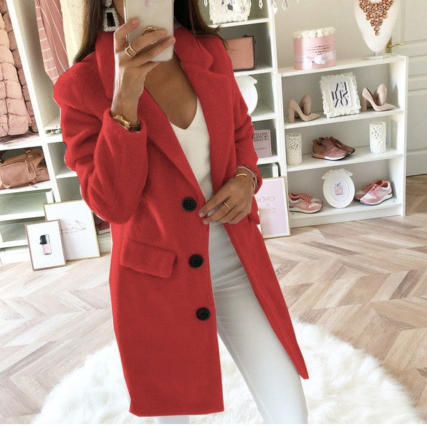 Luxurious women's winter coat, designed for warmth & comfort. An elegant, stylish outerwear statement piece.