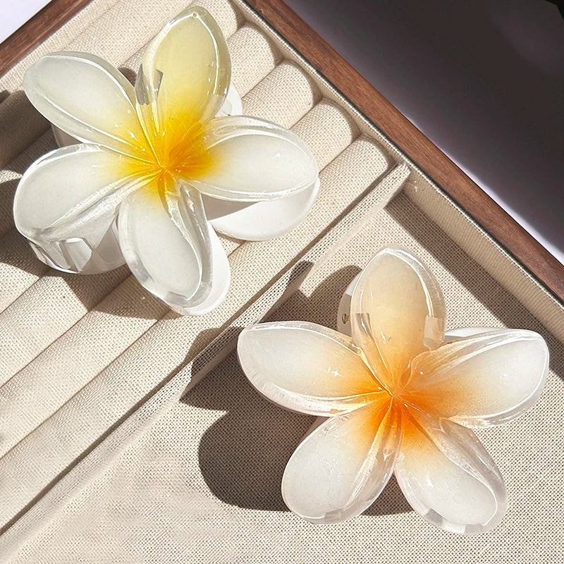 Hawaiian Floral Hair Claw Clip