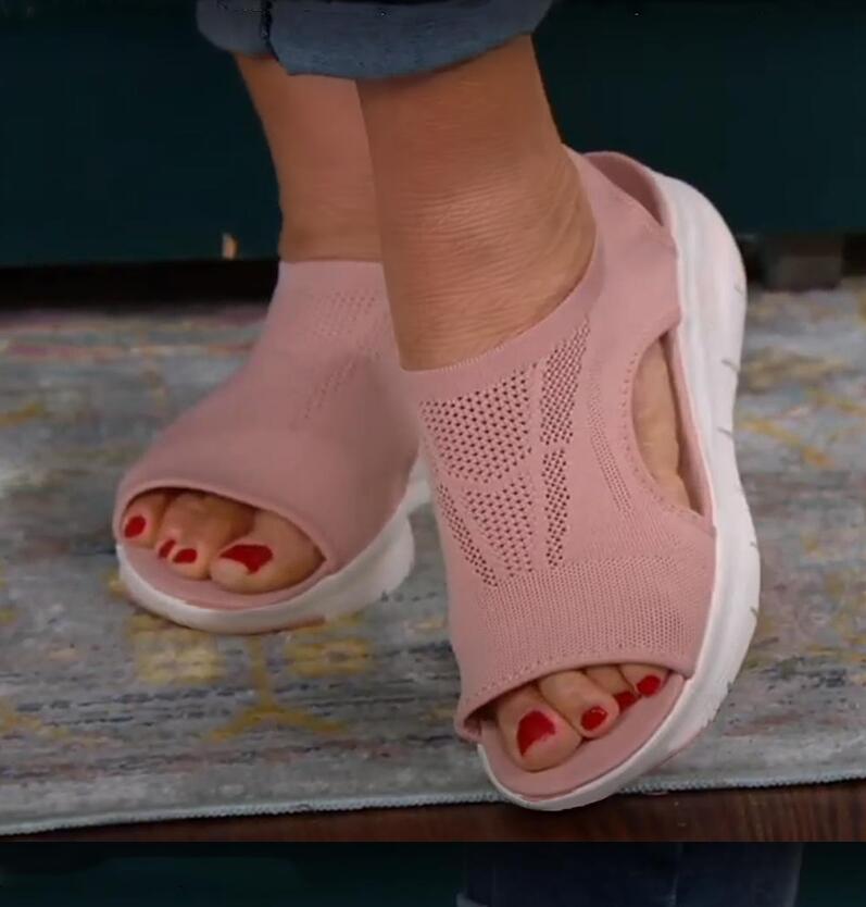Non-slip women's summer sandals designed for arch support. Enjoy comfortable, healthy steps with orthopedic relief.