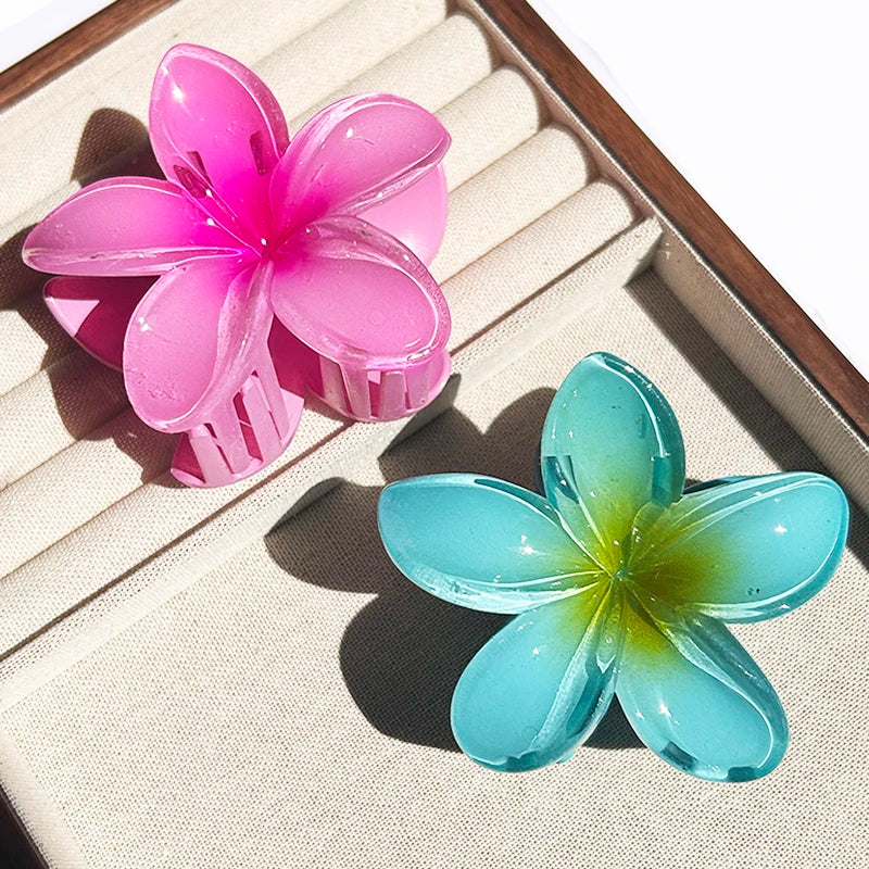 Hawaiian Floral Hair Claw Clip
