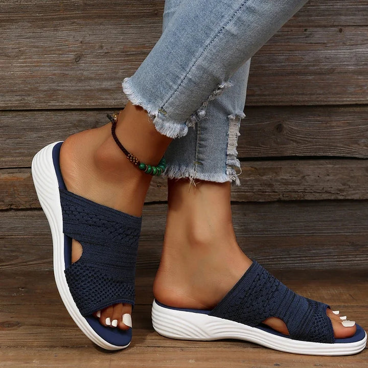 Comfortable women's orthopedic sandals with arch support, perfect for summer, walking, and daily foot pain relief.