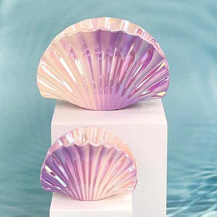 Gradient Shell Hair Claw Clip - Women's Beach Accessory