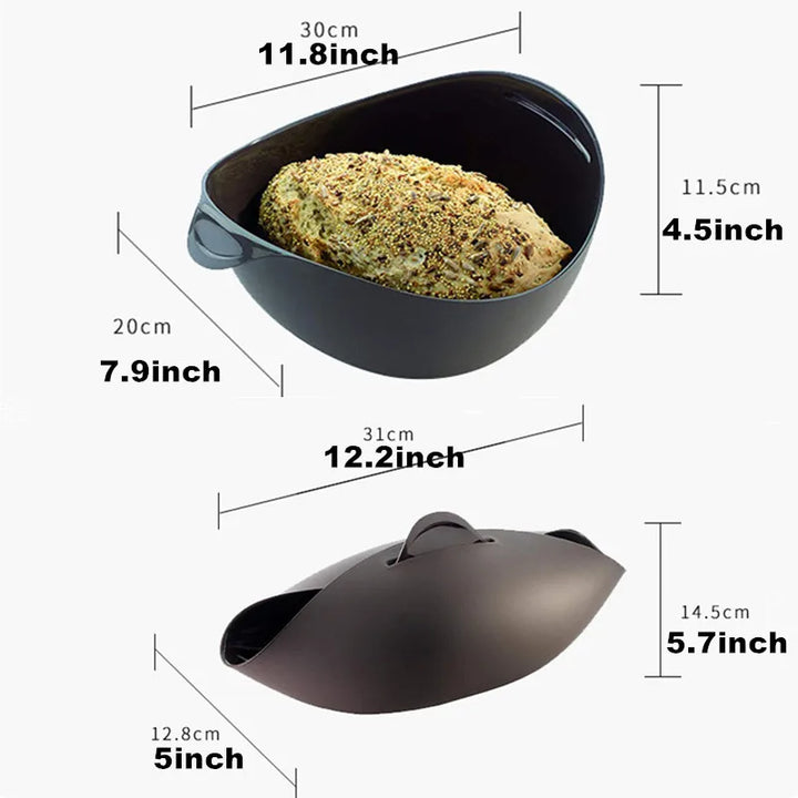 Easy baking bread mould. Durable non-stick baking pan for steamed bread & homemade loaves. Kitchen essential.
