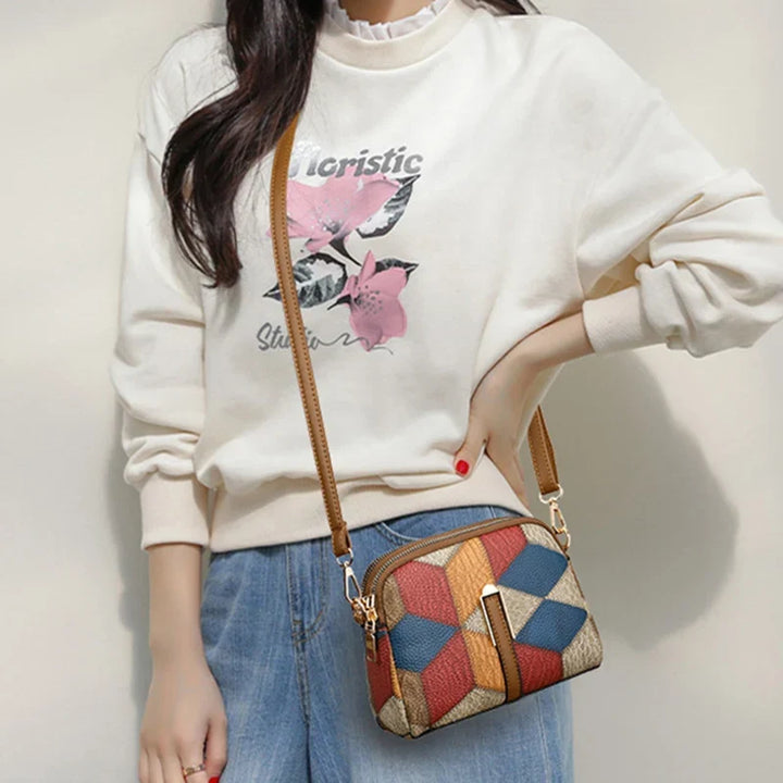 Ethnic print women's sling bag, a chic crossbody accessory for everyday style.