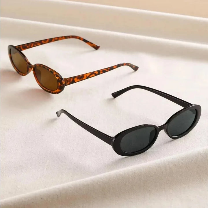 Women's Vintage Oval Sunglasses