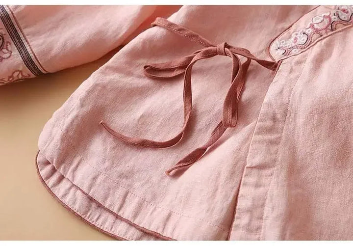 Lotus™ Relaxed Embroidered Blouse