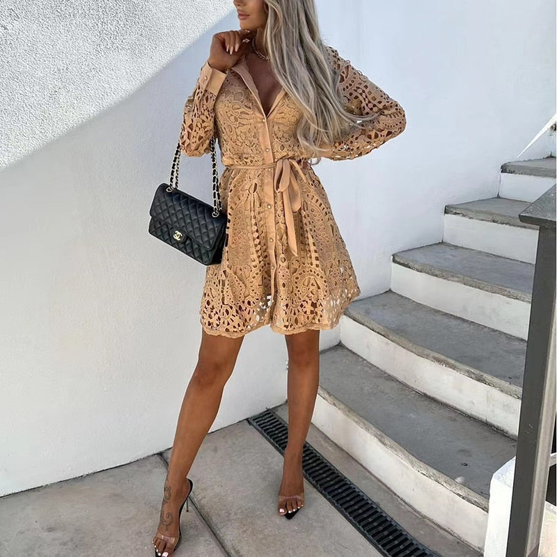 Women's Lace Mini Dress