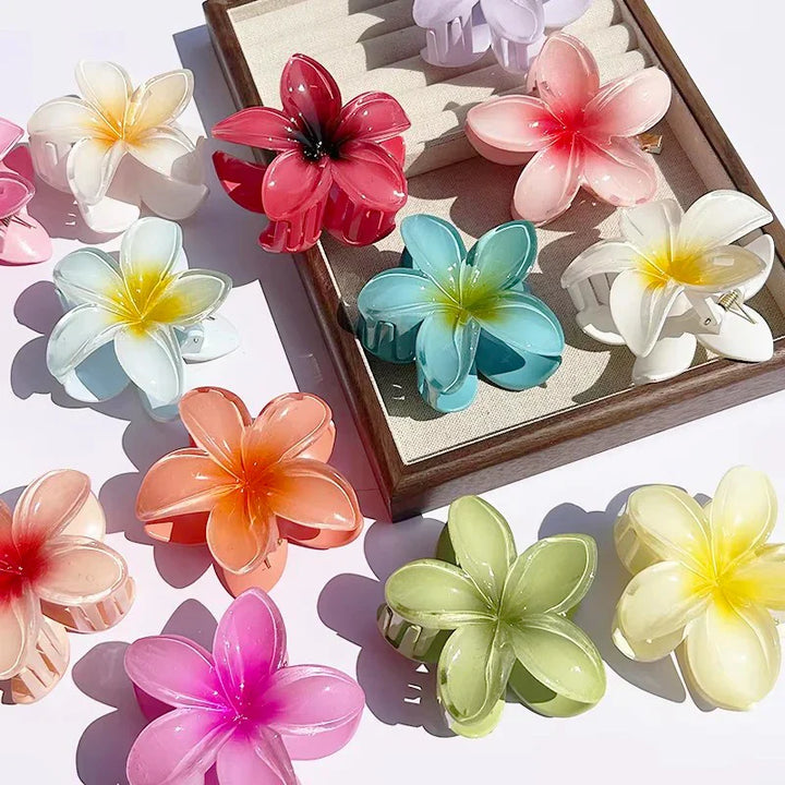 Hawaiian Floral Hair Claw Clip