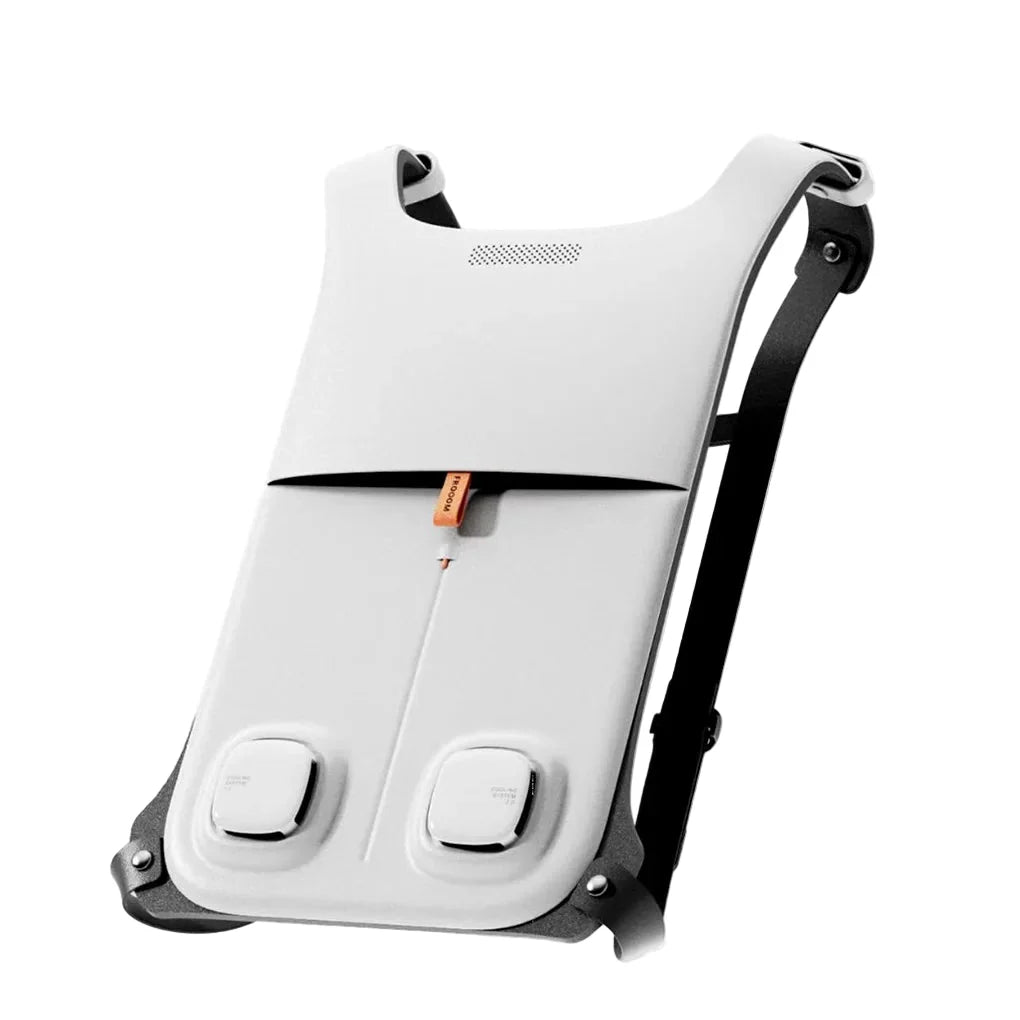 Unisex cooling vest with powerful fans for summer heat relief. Lightweight, waterproof, and adjustable for outdoor comfort.