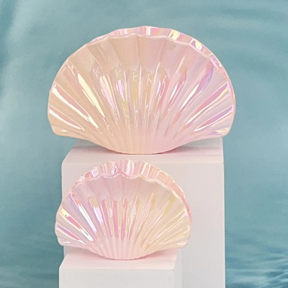 Gradient Shell Hair Claw Clip - Women's Beach Accessory