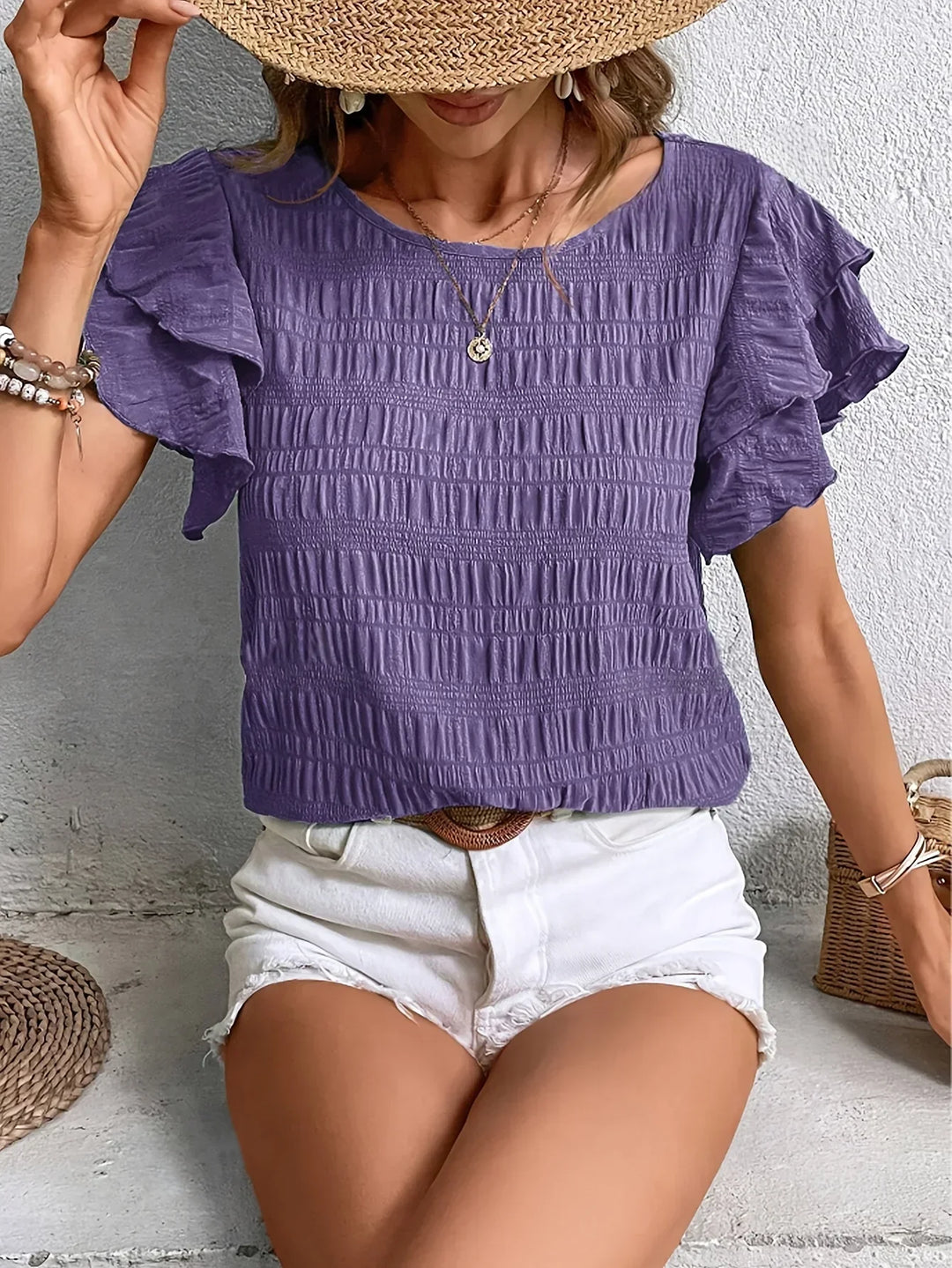 Light & Breezy Blouse with Ruffles