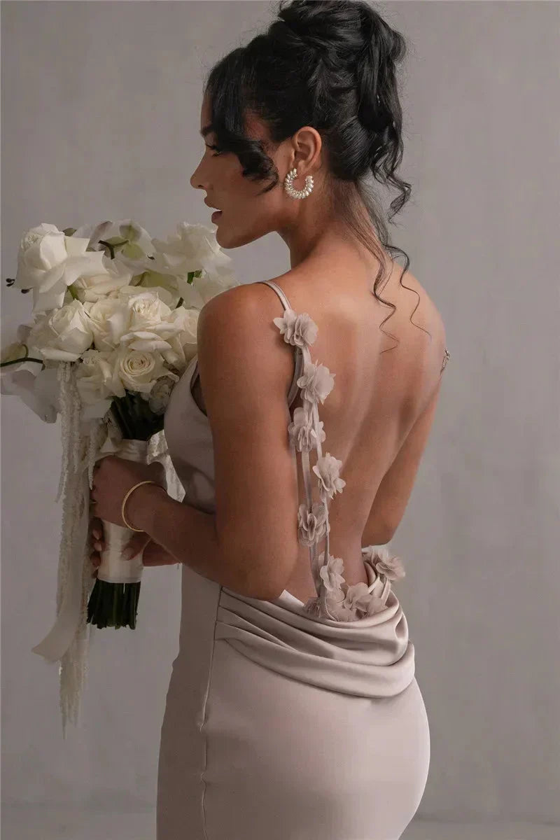 Mint green floral patchwork maxi dress, an elegant women's long dress for special events.