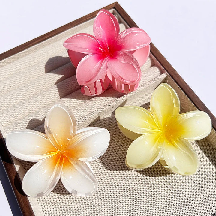 Hawaiian Floral Hair Claw Clip